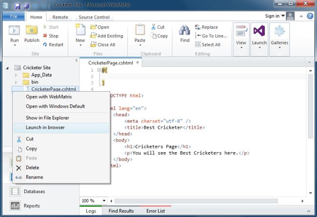Launch Site in Browser